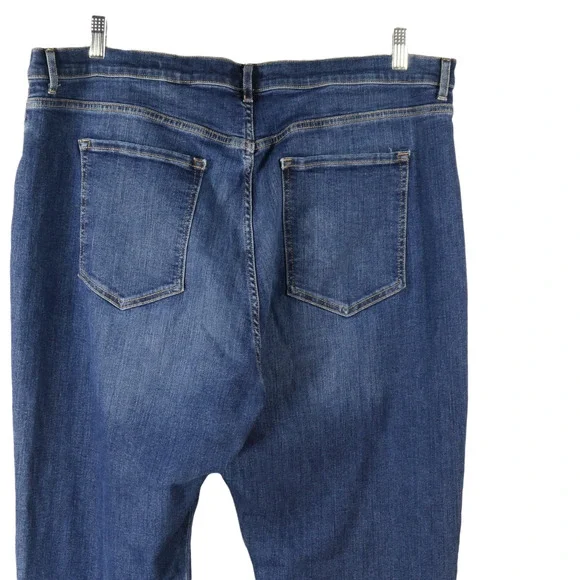 Banana Republic High Rise Flare Blue Jeans 35 Actual Measures 40W x 33L Bootcut - Picture 5 of 8